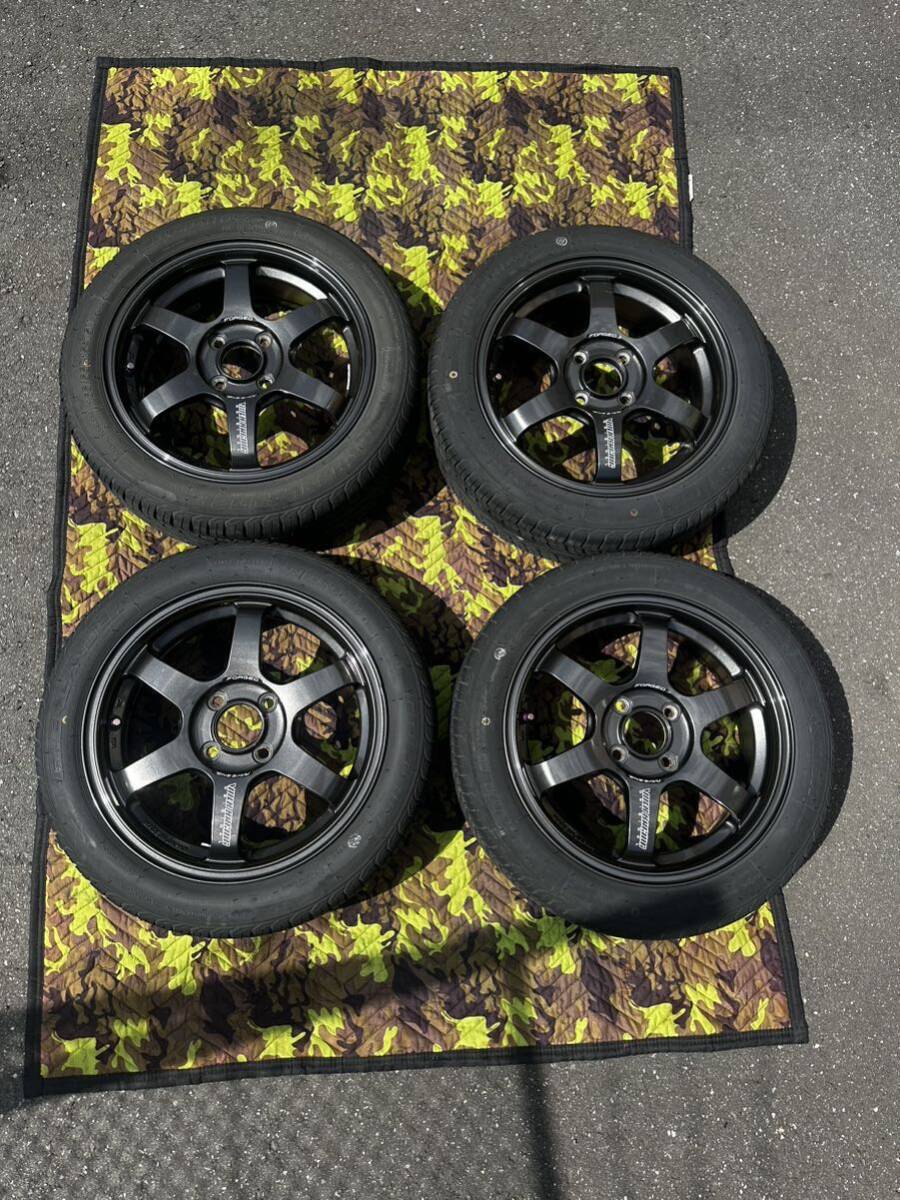 ホイル15×5.5Joff45pcd100と114.3の4穴マルチハブ径66㎜・スタットレス175/65R15横浜ice GUARD iG50PLUS製造年3820×4の4本セット ホイル15×5.5Joff45pcd100と114.3の4穴マルチハブ径66㎜・スタットレス175/65R15横浜ice GUARD iG50PLUS製造年3820×4の4本セット
