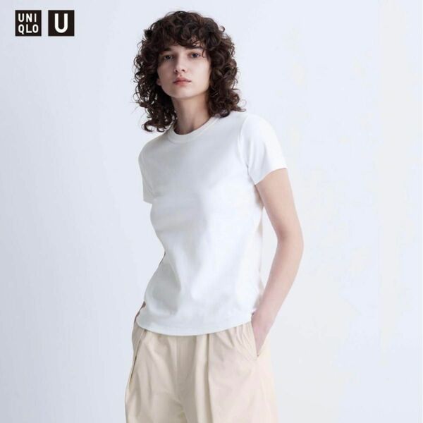 ユニクロ UNIQLO クルーネックT ホワイト