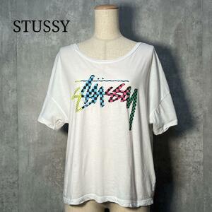 STUSSY Stussy multicolor stock Logo Drop shoulder T-shirt 