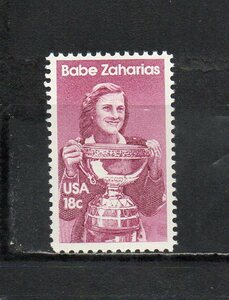 195094 アメリカ合衆国 1981年 著名なスポーツ選手 ベーブ・ザハリアス 未使用NH