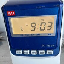 B/6 マックス タイムレコーダー 電波時計 ER-110SUW _画像8