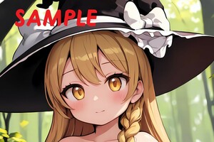 [複数落札特典あり] レア 東方Project 霧雨魔理沙 marisa コスプレ ラミネート A4サイズ R422054