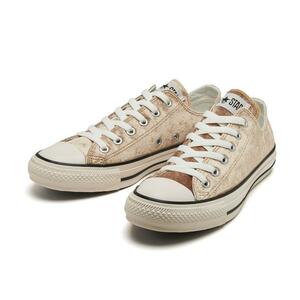 コンバース 27.5cm オールスター CA ベルベット ベージュ CONVERSE ALL STAR CA-VELVET OX メンズ ローカット スニーカー