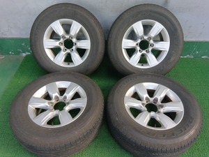 ランクルプラド150純正ホイール!! 17×7.5J+25 23年製 ブリヂストンDUELER H/L 265/65 4本セット 中古 売切!!