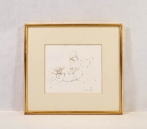 真作 レオノール・フィニ 1972年銅版画「ムッシュ ヴィーナス」画19×15cm イタリア系アルゼンチン人作家 幻想と神秘とエロティシズム 8994