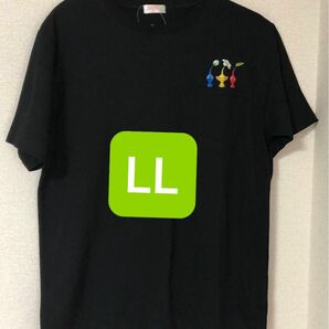 ピクミン　半袖Tシャツ　メンズ　LLサイズ　黒　新品　バンダイ