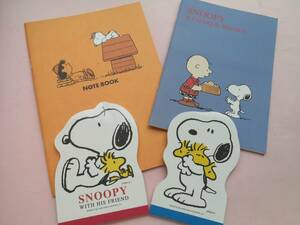  Snoopy * Mini Note, блокнот для заметок 4 позиций комплект 