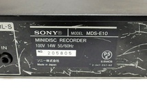 ■動いたけどジャンク扱い！SONY MDS-E10 MDデッキ 業務用 ソニー_画像6