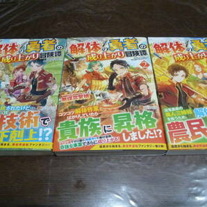 [即決]解体の勇者の成り上がり冒険譚　 無謀突撃娘／〔著〕 1～3巻セット 全巻初版・帯あり ライトノベル ☆中古品★