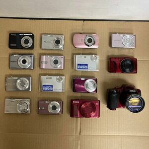 L168 デジタルカメラ 15個まとめて/CASIO Nikon Panasonicなど/デジカメ ジャンク品