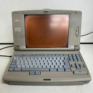 L195 FUJITSU OASYS LX-C550 パーソナルワードプロセッサ ワープロ 本体のみ/通電OK 画面やけ ジャンク品