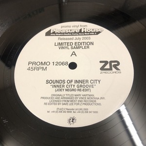 Sounds Of Inner City / Simphonia - Inner City Groove / Can't Get Over Your Love (Joey Negro Remixes)　(A3)