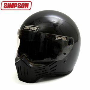 シンプソン ノリックス SIMPSON NORIX M30 フェイスヘルメット ブラック 59cm 2012年製 箱付き ビンテージ 当時物 H5584