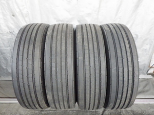 295/80R22.5 153/150J ブリヂストン R173 中古 9.9分山 4本セット サマータイヤ 2023年製