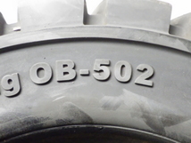 18×7-8 /4.33 ADVANCE Solid-Super-Lug OB-502 中古 2本セット フォークリフト ノーパンク X1535_画像5