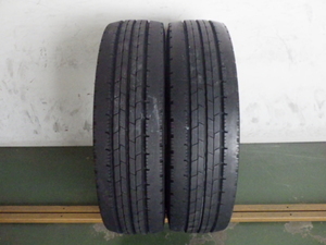 215/70R17.5 118/116L ダンロップ SPLT50 中古 8分山 2本セット サマータイヤ L17356