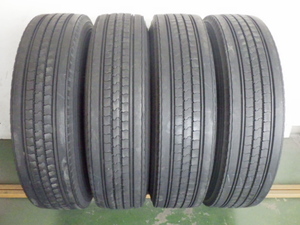 225/90R17.5 127/125L ブリヂストン R225 中古 4本セット サマータイヤ 2021年製 L17333