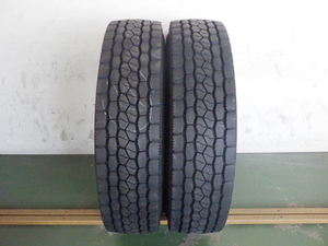 225/80R17.5 123/122L ブリヂストン M800 中古 2本セット オールシーズンタイヤ L17329