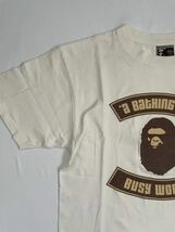 A Bathing Ape エイプ 初期 ロゴプリント Tシャツ サイズM ホワイト 22134_画像5