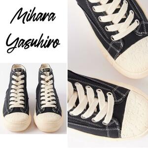  Mihara Yasuhiro canvas sneakers is ikatto black size 41