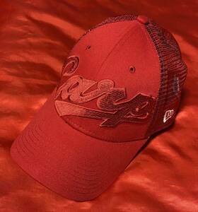new era 広島カープ　帽子　キャップ 赤　メッシュ　フリーサイズ