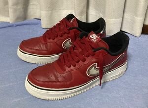 NIKE AIR FORCE 1 LOW ナイキ エアフォース1 スポーツ NBA バーシティ レッド　スニーカー　28cm 中古