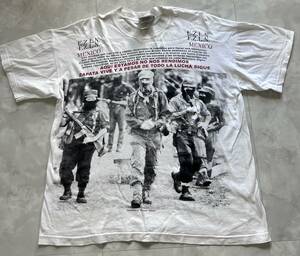 90's E.Z.L.N large size t shirt race .. army che ge rose rage against the machine BRUJERIA bruce weber photo 