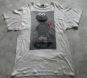 90'sエルモtシャツjim Hensonフォトkermit Calvin Klein bruce weber ARTセサミストリートUSA製パロディ