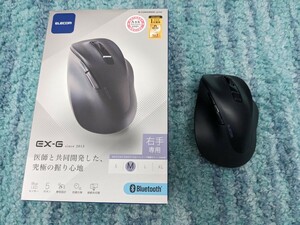 0605u1727 Elecom (ELECOM) мышь беспроводная мышь EX-G Bluetooth тихий звук M размер 5 кнопка мульти- парные черный M-XGM30BBSKBK
