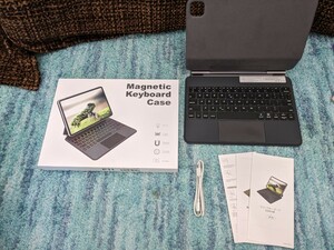 0605u1815　マジックキーボード ipad air キーボード iPad Pro 11インチ対応 キーボード付ケース ダークグレー P11