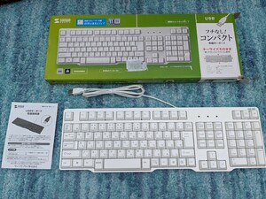 0605u1824　サンワサプライ(Sanwa Supply) USBキーボード(ホワイト) SKB-L1UN