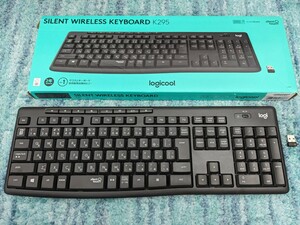 0605u1832　ロジクール ワイヤレスキーボード K295GP 静音 耐水 キーボード 無線 Unifying K295