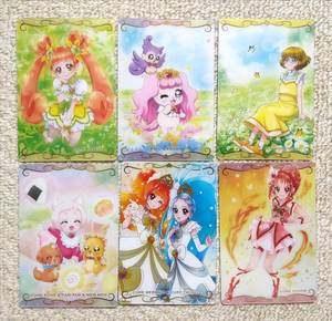 プリキュア★ウエハースカード 6枚セット★ルージュ ロゼッタ トゥインクル マーメイド みのり コメコメ