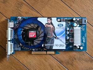 Radeon HD3850 SAPPHIRE 512MB GDDR3 Dual-DVI AGP接続 GPUカード 動作確認済