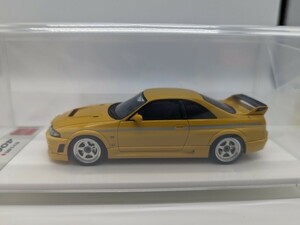 未開封 MAKE UP製 1/43 EM397A EIDOLON NISMO 400R 1996 Yellow NISSAN R33 GT-R 日産 メイクアップ アイドロン