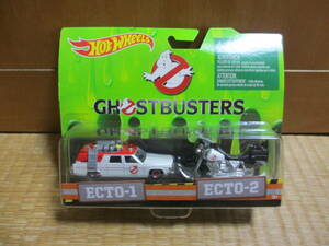 ホットウィール 2016 ゴーストバスターズ ECTO-1 ECTO-2 キャデラック　パッケージ傷みブリスター剥がれ・紙封筒に入れて定形外配送