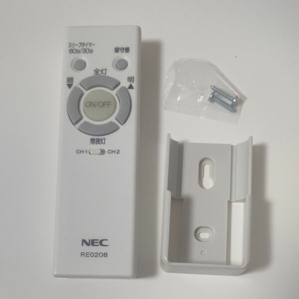 NEC リモコン RE0208 ホルダー付属◆簡易動作確認済