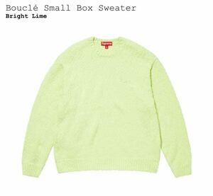 サイズXXL Supreme シュプリーム Boucle Small Box Sweater ブークレ スモールボックス セーター Bright Lime ブライトライム