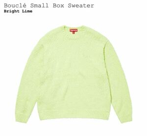 Supreme シュプリーム Boucle Small Box Sweater ブークレ スモールボックス セーター Bright Lime ブライトライム XXL