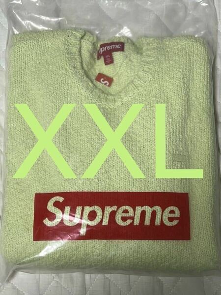 Supreme シュプリーム Boucle Small Box Sweater ブークレ スモールボックス セーター Bright Lime ブライトライム XXL