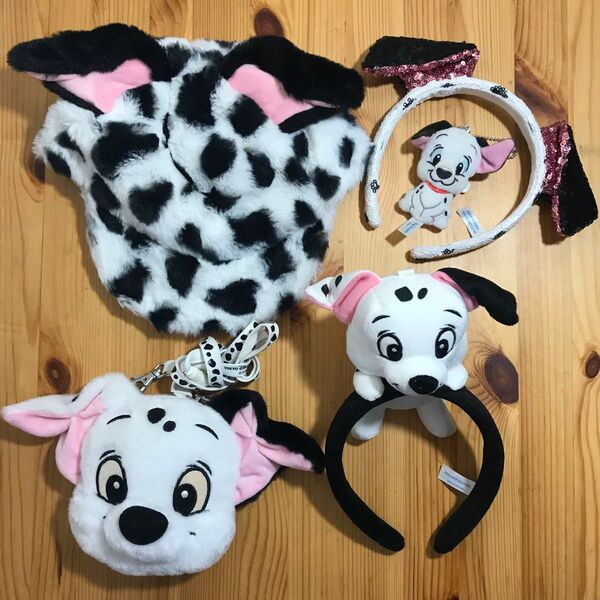 101匹わんちゃん ぬいぐるみ パスケース カチューシャ ディズニー ぬいば ダルメシアン