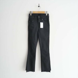.. sale goods / MOTHER mother / Insider Crop Step Fray Denim Pants (Black) Denim pants 23 / 9910600049 / 2404-0871