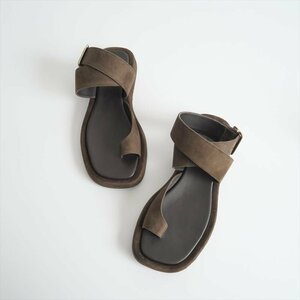 2022SS / L'Appartement購入品 / GIA/RHW / ankle Strap Suede Sandal サンダル 39 / 22093570101510 / 2404-0204