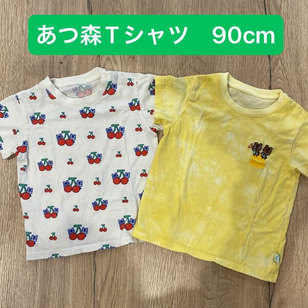 あつまれ　どうぶつの森　ユニクロ　Tシャツ　半袖　たぬきち　さくらんぼ　保育園　こども園　Nintendo