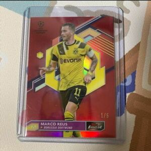 2023 Topps Finest Marco Reus Red Refractor 5枚限定 1/5