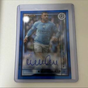 2023 Topps Merlin chrome Kyle Walker auto /75 直筆サインカード 