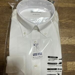 新品i-shirt LLサイズ　メンズ長袖シャツ色: 美しいホワイトサイズ: LL（XL）首周り43cm、ゆき丈86cm