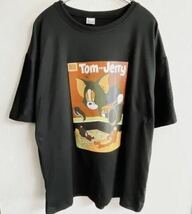 トムとジェリー アメカジ プリントTシャツ ブラック_画像3