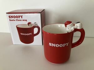 PEANUTS(ピーナッツ)/フィギュア付きマグカップ/スヌーピー/SNOOPY/陶器製/クリスマス