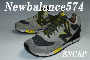 *DSC6593* with translation!... 1000 jpy complete selling out!New Balance* New balance /NB574/24.5./D/ gray / low / superior article * presence eminent! attention. 1 pair!